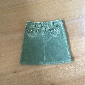 Billabong Women’s Size 6 Green Corduroy Skirt